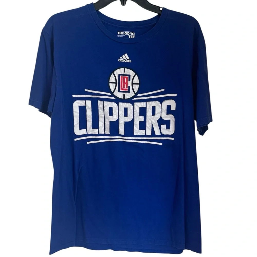 NWOT Adidas LA Clippers Short Sleeve T- Shirt Size Large